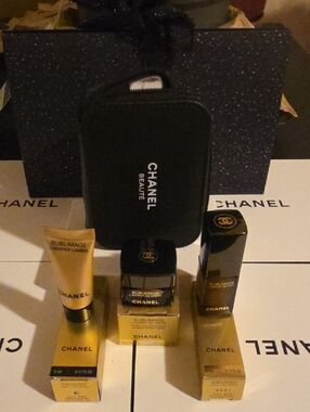CHANEL Sublimage Travel Skincare Set in Black and Gold